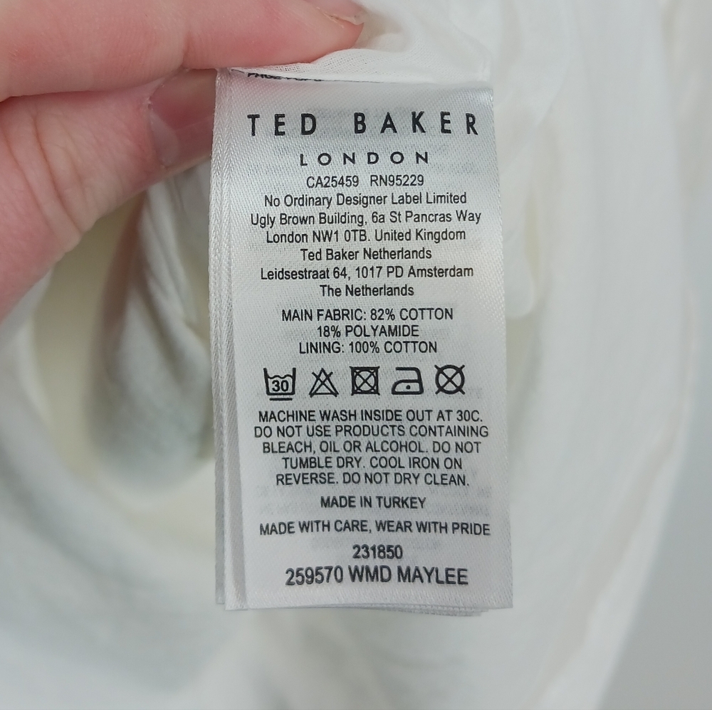 Ted Baker Maylee Floral Applique Mini Dress - Picture 7 of 7